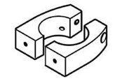 Vægbeslag, AV-Beslag & AV-Møbler - Ergotron Split Pole Mount Bracket - Max - recommended for - 60-423-003