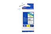 Papir, Fotopapir og Etiketter - Brother Tape Sort tekst hvid tape 36mm - TZ-261