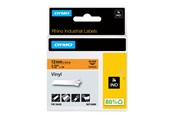 Papir, Fotopapir og Etiketter - DYMO Rhino™ industri tape vinyl | sort på orange | 12mm x 5,5m - 18435