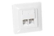 Netværkstilbehør - Equip Netværksudtag C5 8/8. Signalhvid - 125721