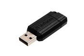 USB Stick - Verbatim PinStripe - Sort - 32GB - USB Stick - 49064