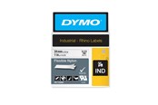 Papir, Fotopapir og Etiketter - DYMO Rhino fleksibel nylon | 24mm x 3,5m | sort på hvid - S0773840