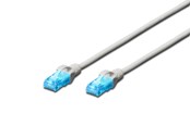 Netværkskabel - DIGITUS CAT 5e U-UTP Patch Cord - 2m - Grå - 2m - DK-1511-020