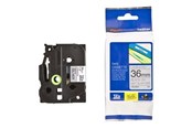 Papir, Fotopapir og Etiketter - Brother Tape/36mm black on matt f P-Touc - TZEM961