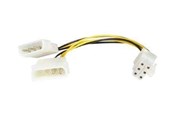 Strømkabel (intern) - StarTech.com LP4 to 6 Pin PCI Express Vi - LP4PCIEXADAP