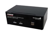 KVM-switch - StarTech.com 2 Port Dual DisplayPort USB KVM Switch w/ Audio & USB Hub - SV231DPDDUA