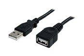 USB kabel - StarTech.com USB 2.0 Extension Cable A to A - USBEXTAA3BK