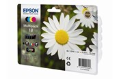 Blæk, Toner & Forbrugsstoffer - Epson 18 Ink Cartridge Multi - CMYK - C13T18064010