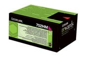 Blæk, Toner & Forbrugsstoffer - Lexmark 70C2HM0 / 702HM Magenta Return Program Toner - 70C2HM0