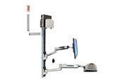 Vægbeslag, AV-Beslag & AV-Møbler - Ergotron LX Sit-Stand Wall Mount System - Max - recommended for 42" - 45-358-026