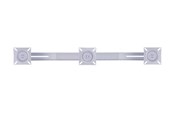 Vægbeslag, AV-Beslag & AV-Møbler - Multibrackets M Public Display Stand Triple Screen Mount 10"-24" Silver - Max - recommended for - 7350022736351