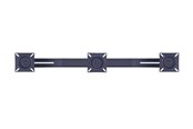 Vægbeslag, AV-Beslag & AV-Møbler - Multibrackets M Public Display Stand Triple Screen Mount 10"-24" Black - Max - recommended for - 7350022736382
