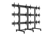 Vægbeslag, AV-Beslag & AV-Møbler - Multibrackets M Public Video Wall Stand 9-Screens 40-55" Black - Max 360 kg - recommended for 55" - 7350022739734