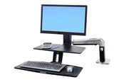 Skærmholder - Ergotron WorkFit-A with Suspended Keyboard Single HD - 24-391-026