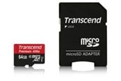 Hukommelseskort - Transcend MicroSDXC/SDXC U1 400x - 64GB - TS64GUSDU1