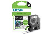 Papir, Fotopapir og Etiketter - DYMO D1 tape fleksibel nylon | sort/hvid | 12mm x 3,5m - S0718040