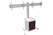 Vægbeslag, AV-Beslag & AV-Møbler - Multibrackets M Public Display Stand 180 Dual MediaBox4 Silver - Max 80 kg - recommended for 60" - 7350022737778
