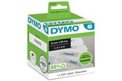 Papir, Fotopapir og Etiketter - DYMO LabelWriter hængemappe etiketter | 12mm x 50mm | 1 rulle x 220 stk - S0722460
