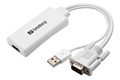Skærmkabel - Sandberg VGA+Audio to HDMI Converter - 508-78