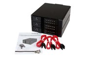 Harddisk - tilbehør - StarTech.com 3 Bay Trayless Hot Swap 3.5" SATA HDD Mobile Rack Backplane - HSB3SATSASBA