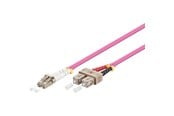 Netværkskabel - Pro Fiber Optical LC - SC OM4 - 3m - Rød - 3m - 4040849959455