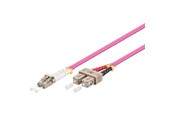 Netværkskabel - Pro Fiber Optical LC - SC OM4 - 10m - Rød - 10m - 4040849959486