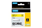 Papir, Fotopapir og Etiketter - DYMO Rhino industri vinyl tape | 19 mm x 5.5 m rulle | sort på gul - S0718470