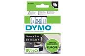 Papir, Fotopapir og Etiketter - DYMO D1 tape | 9mm x 7m rulle | blå på hvid - S0720690