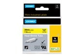 Papir, Fotopapir og Etiketter - DYMO Rhino krympeflex | 24 mm x 1.5 m | sort på gul - 1805444