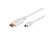 Skærmkabel - Pro Mini Displayport - Displayport- 2m - White - 4040849528590