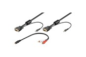 Skærmkabel - Pro VGA & Audio FullHD - Black - 3m - 4040849939693