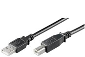 USB kabel - Pro USB-A <-> USB-B 2.0 - 1m - Sort - 4040849961854