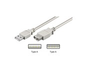 USB kabel - Pro USB-A <-> USB-A - 0.6m - Grå - 4040849686245