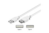 USB kabel - Pro USB-A <-> USB-A - 0.3m - Hvid - 4040849961960