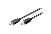 USB kabel - Pro USB-A <-> USB-B 3.0 - 1m - Sort - 4040849957192