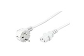 Strømkabel (ekstern) - Pro Power cable C13 1x90° - Hvid - 2.5m - 4040849960314