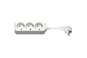 Strømkabel (ekstern) - Pro Power Socket x3 - Hvid - 1.5m - 4040849512933