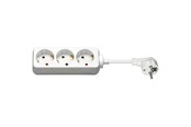 Strømkabel (ekstern) - Pro Power Socket x3 - Hvid - 3m - 4040849510755