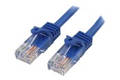 Netværkskabel - StarTech.com Snagless Cat 5e UTP Patch Cable - 45PAT1MBL