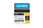 Papir, Fotopapir og Etiketter - DYMO Rhino industri vinyl tape | 19 mm x 5.5 m rulle | hvid på sort - 1805436