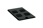Rack skabe - Deltaco rack blæser bakke med 4 blæsere - 19-FT1U412