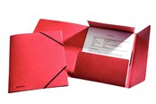 Mapper og Clipboards - Esselte 3-klap elastikmappe FSC® A4 Rød - 1326515