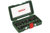 Bor & bits - Bosch HM-fræserbitsæt med 15 dele (8 mm skaft) - 2607019469