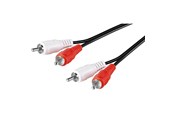 Audio kabel - Pro RCA Stereo Cable - Black - 1.5m - 4040849500282