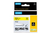 Papir, Fotopapir og Etiketter - DYMO Rhino industri vinyl tape | 24 mm x 5.5 m rulle | sort på gul - 1805431