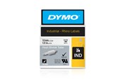Papir, Fotopapir og Etiketter - DYMO Rhino krympeflex | 12mm, 1.5m | sort på hvid - 18055