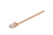 Netværkskabel - Pro LAN CAT 6 UTP Flat - Brun - 0.5m - 4040849958793