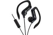 Hovedtelefoner/headset - JVC ear clip høretelefoner til sport med fjernbetjening og mikrofon - Sort - HA-EBR25-B-E