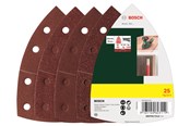 Slibemaskine - Bosch Slibebladssæt med 25 stk. til multipudsere, korn 40, 80, 120, 180 - 2607017112