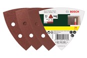 Slibemaskine - Bosch Slibebladssæt med 25 stk. til deltaslibere, korn 60, 120, 240 - 2607019500
